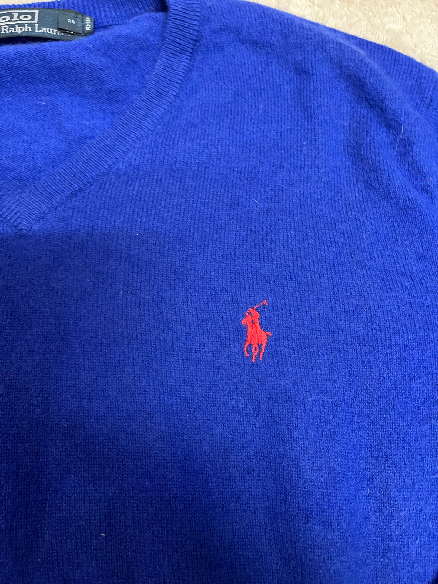 Pull Ralph Lauren Col V - 100% laine mérinos