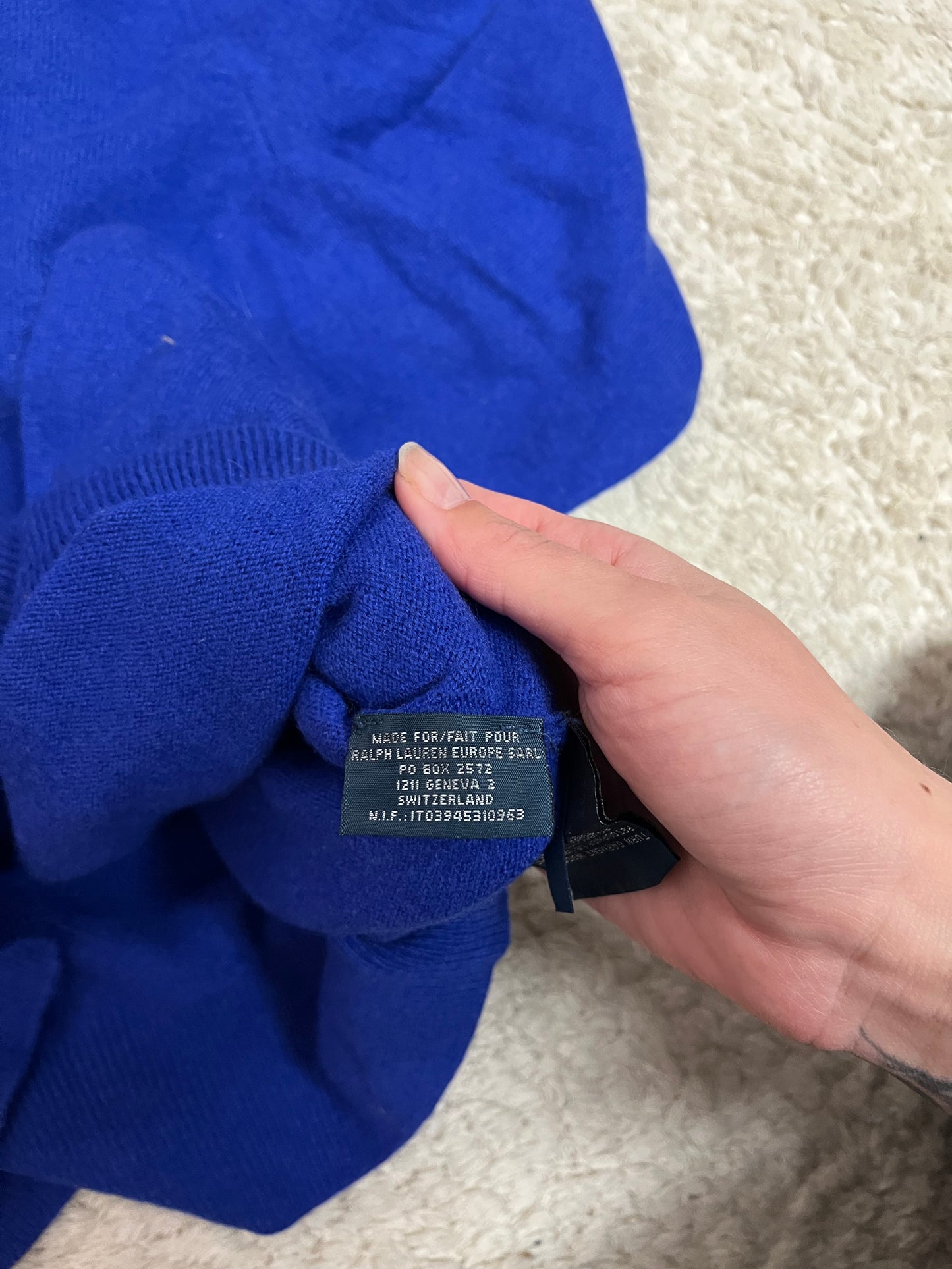 Pull Ralph Lauren Col V - 100% laine mérinos
