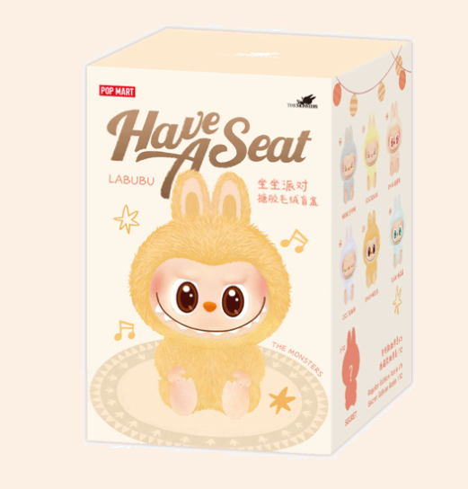 Labubu POP MART THE MONSTERS - Have a Seat Vinyl Plush Blind Box