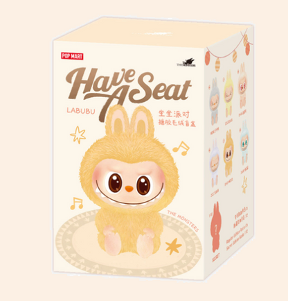 Labubu POP MART THE MONSTERS - Have a Seat Vinyl Plush Blind Box