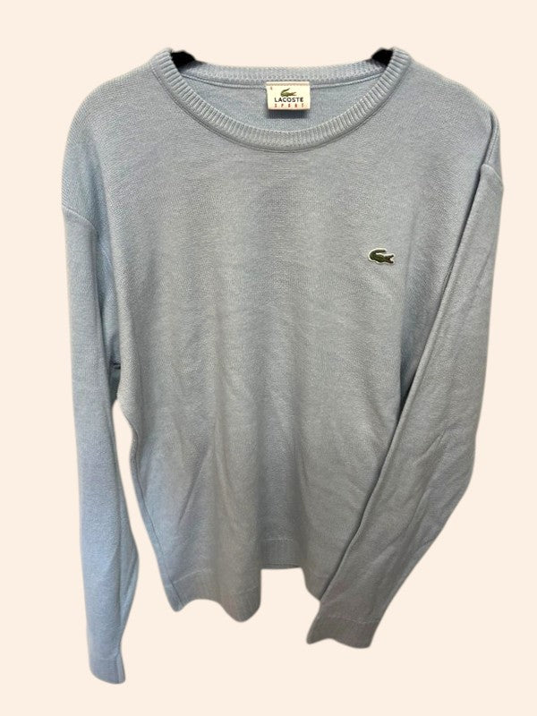 Pull Lacoste bleu clair - Col rond