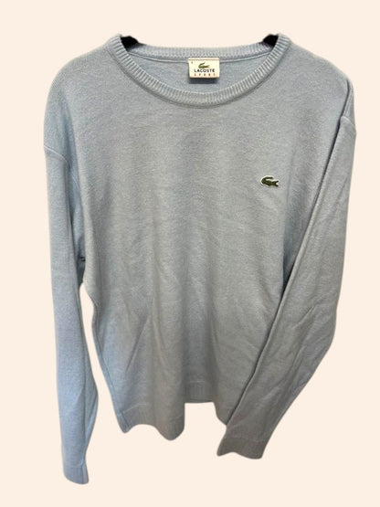 Pull Lacoste bleu clair - Col rond