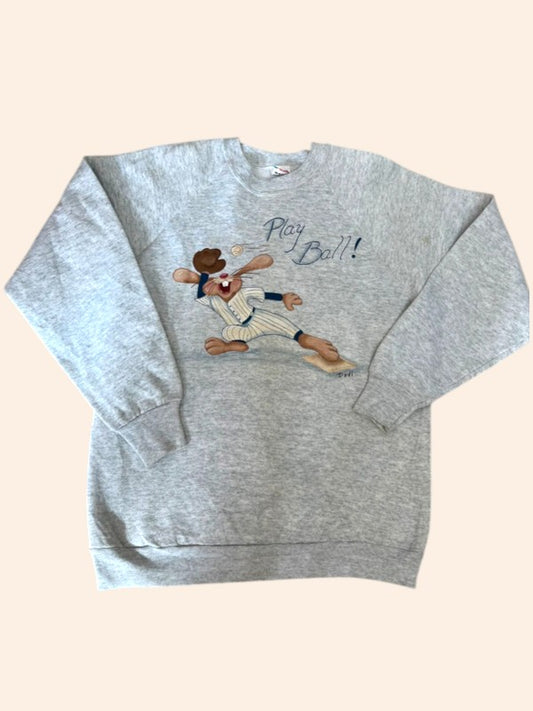 Sweat crewneck vintage - Made in USA Play Ball