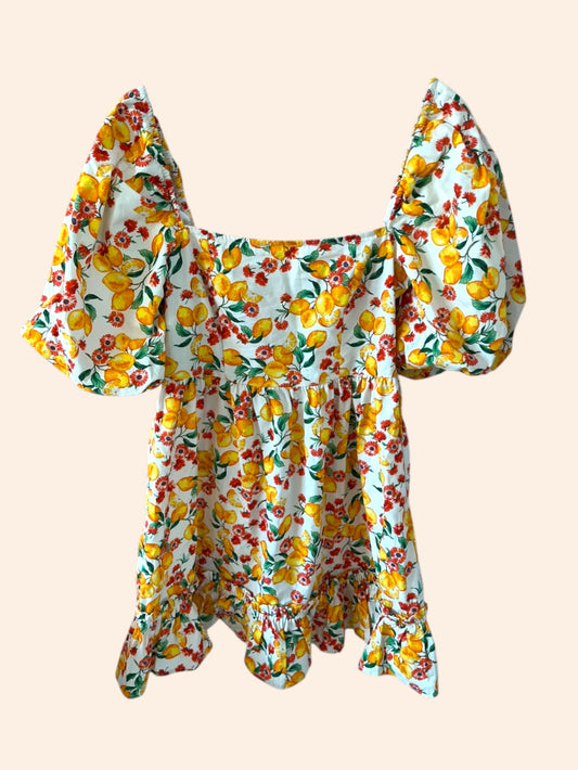 Robe à motifs fruits Koton x Afra Saraçoglu