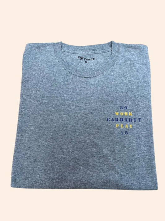 T-shirt Carhartt manches courtes - Petit logo avant, gros logo arrière sérigraphié