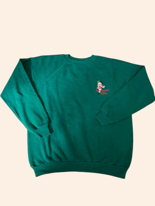 Sweat crewneck vintage Betty Boop made in USA - Coupe boxy
