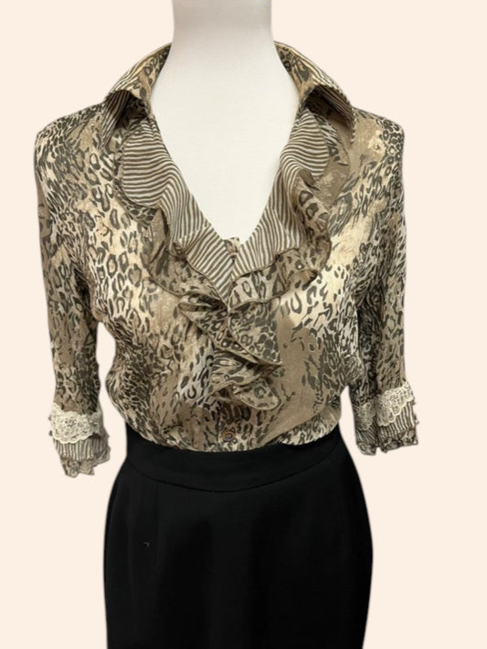 Chemise BIBA léopard