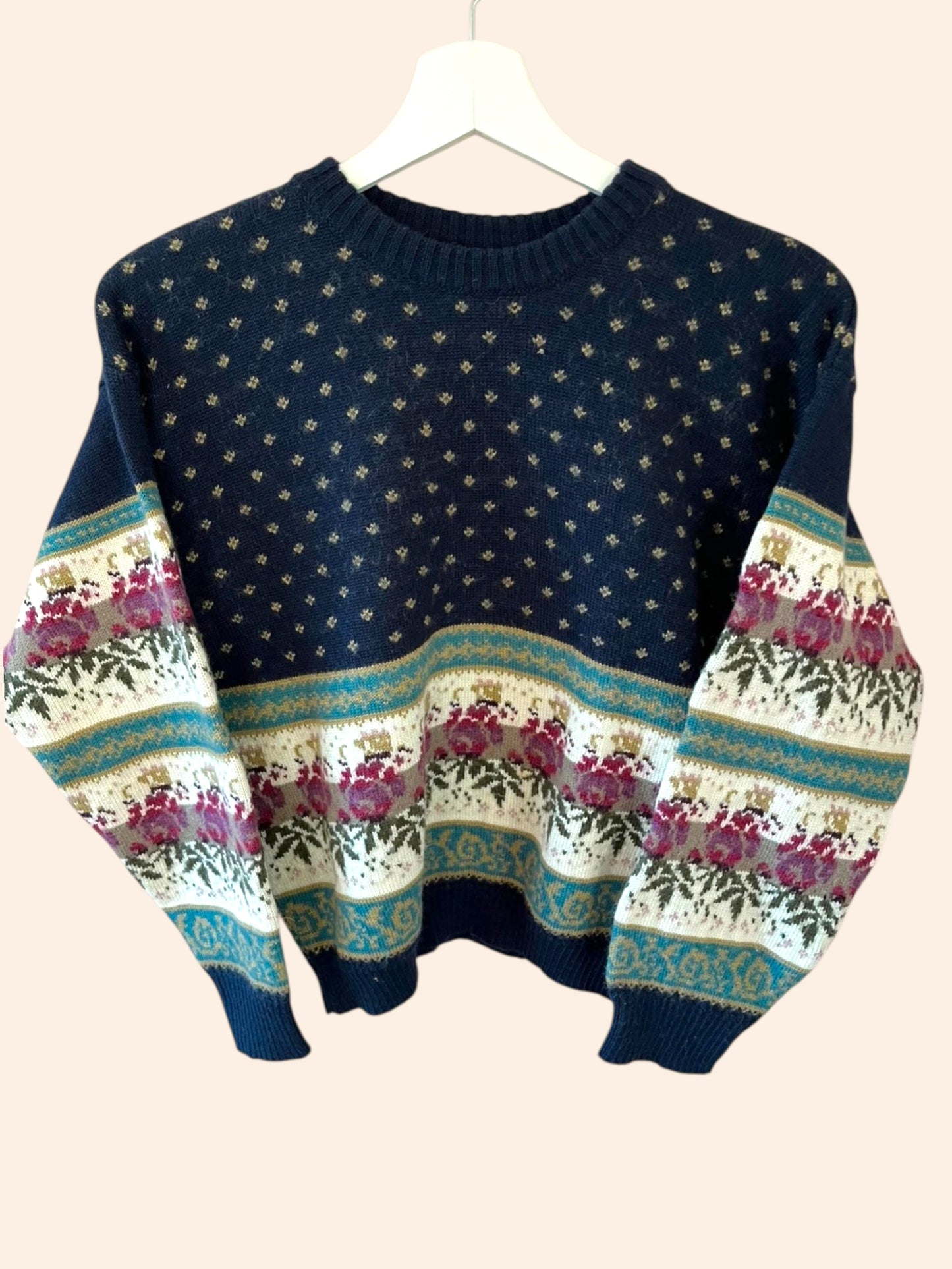 Pull vintage en laine
