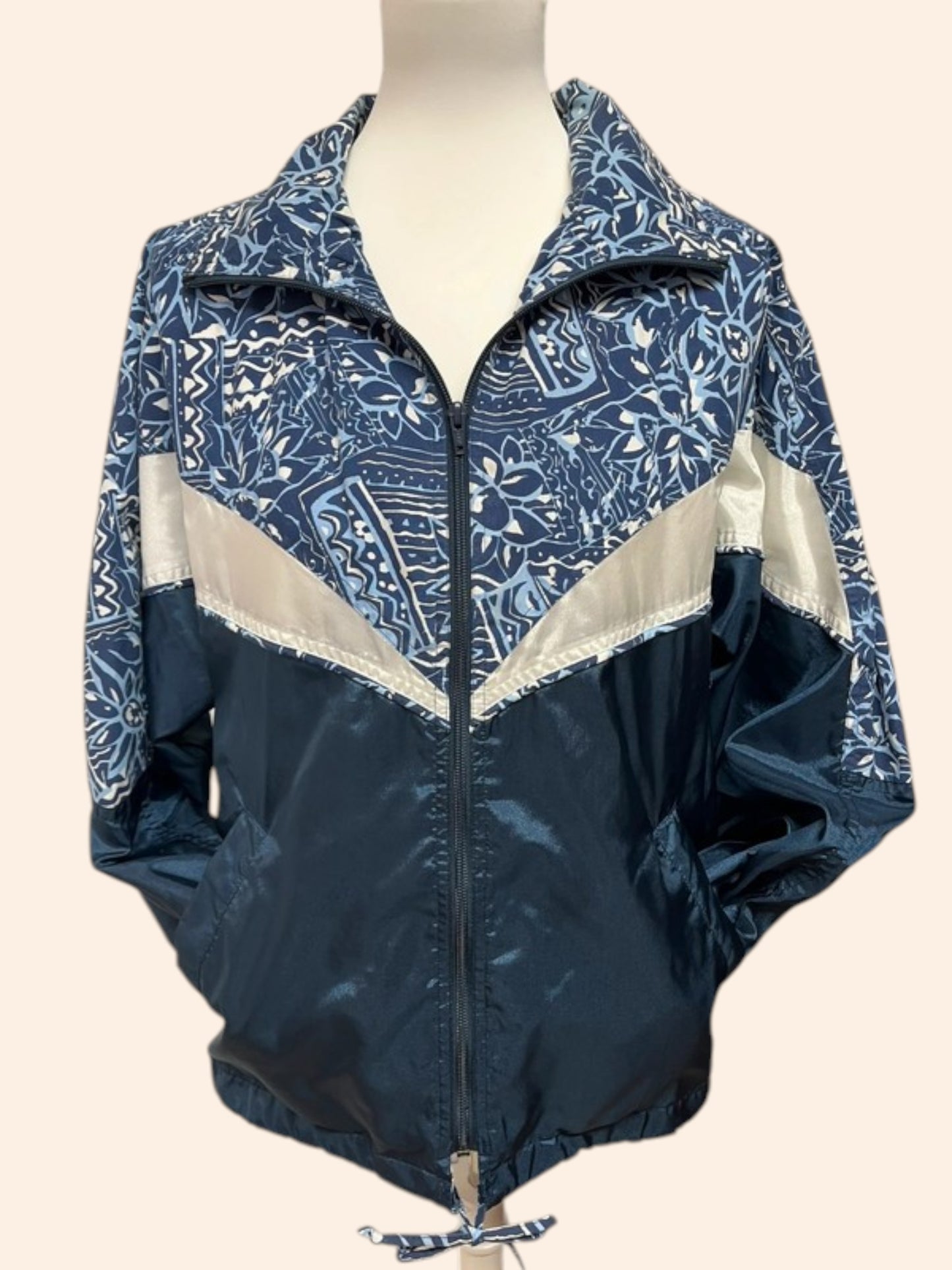 Track Jacket vintage à motifs