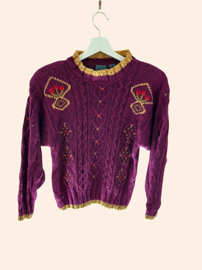 Pull vintage en maille