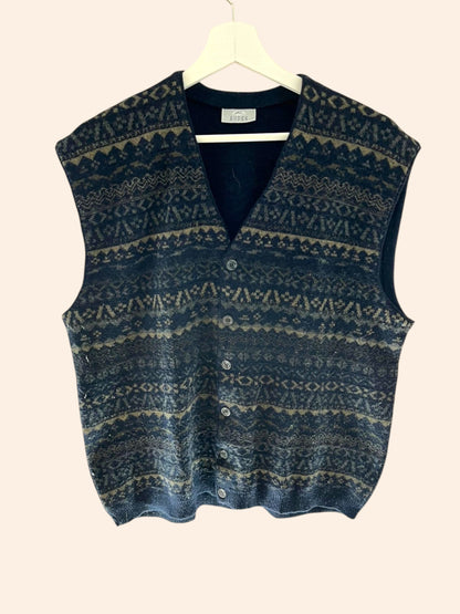 Cardigan sans manches vintage