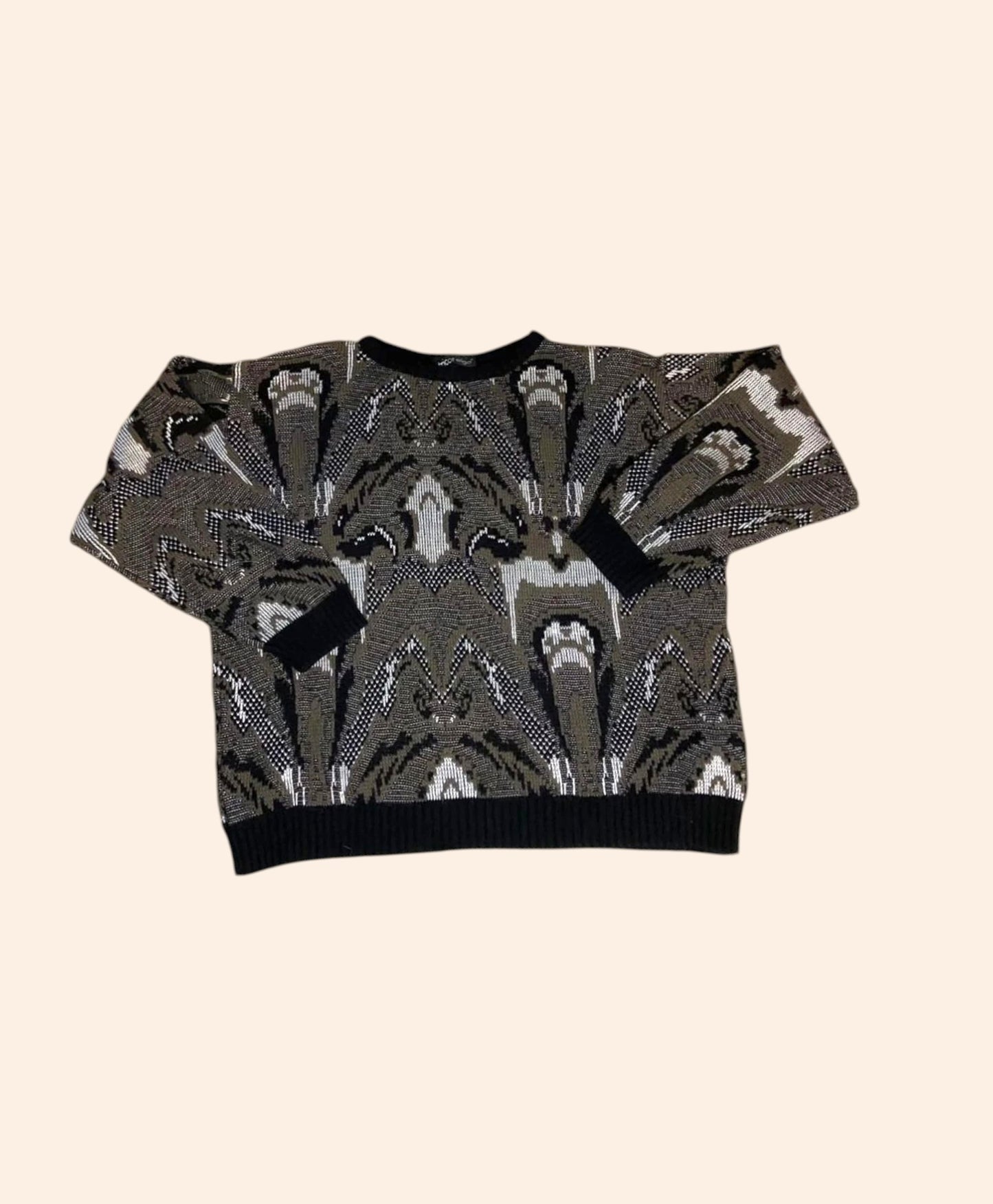 Pull vintage à motifs